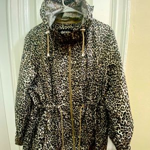 Leopard rain jacket